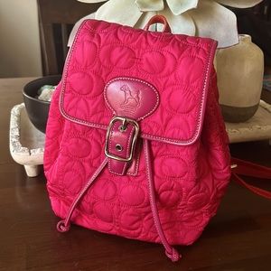 Pink Coach girls backpack purse
